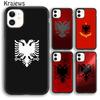 Krajews Albania Albanians Flag Soft Phone Case Cover For iPhone 17 Air 16 15 14 Plus 12 13 Pro Max Coque Fundas