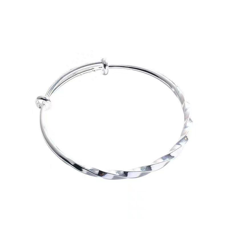 Simple And Versatile Temperament Wavy Push-Pull Bracelet Women'S Niche High-End Sense Fashion Exquisite Bracelet