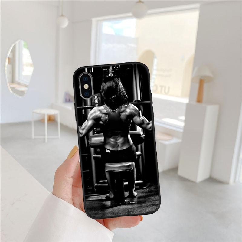 CJ20 Bodybuilding Gym Fitness Girl Soft Shell Phone Case for OPPO A3 Pro A72 A74 A76 A77 A77S A78 A79 A94 A95 A18 A40M A58