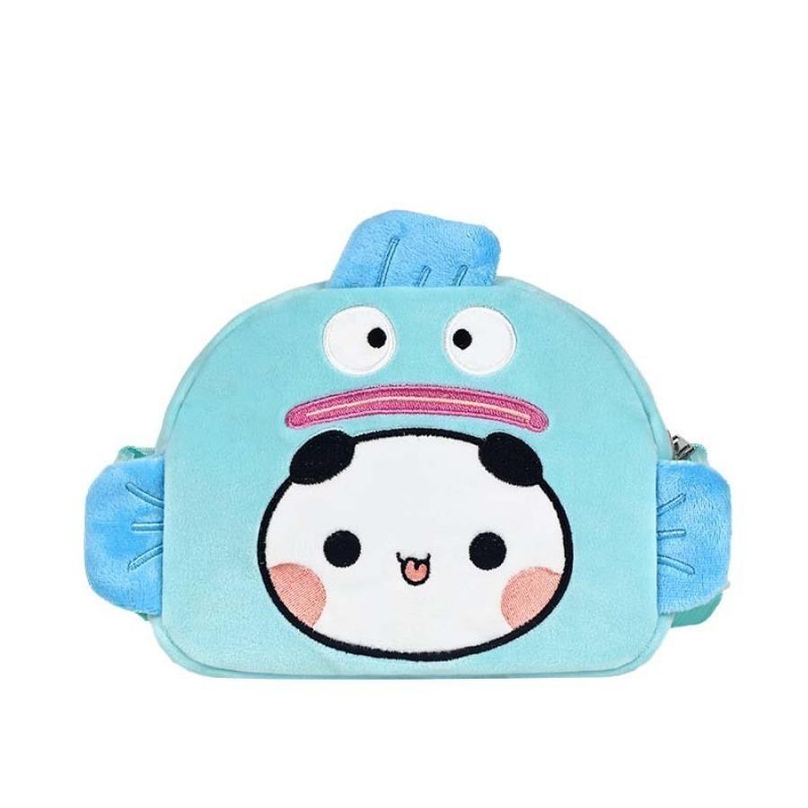 Zaino di Peluche Kawaii Bubu Dudu Borsa Portamonete Orso Panda Yier Borsa a Spalla Forma di Pesce Brutto Peluche Morbidi per Fidanzata
