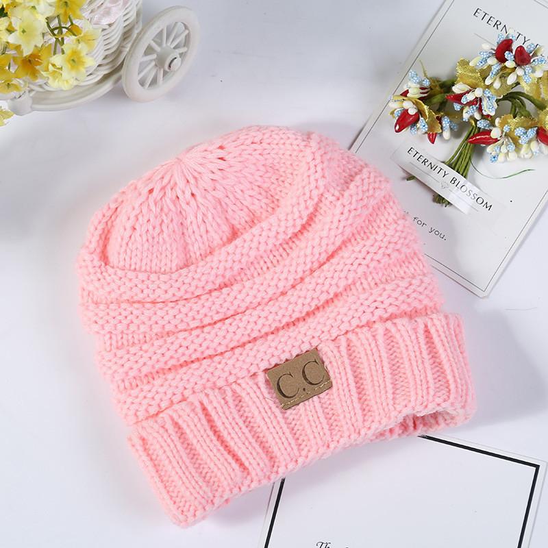 Trendy Kids Knitted Hat Soft Warm Yarn Beanie For Boys And Girls Winter Spring Fall