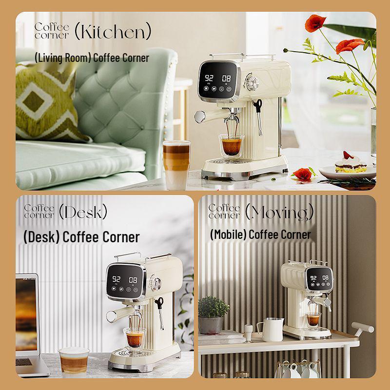 Ulepszony półautomatyczny ekspres do espresso z spieniaczem do mleka do użytku domowego
