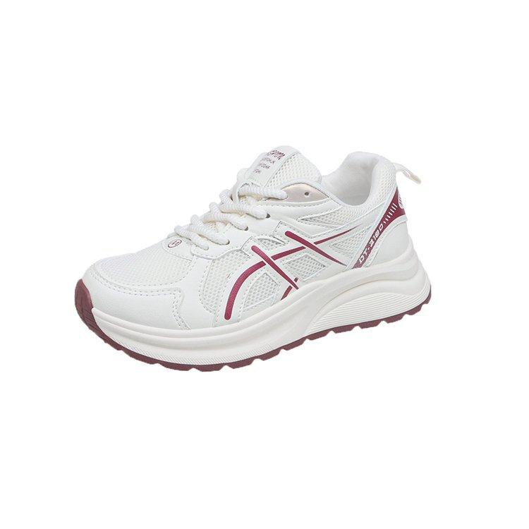 

[Youshilai] 2025 spring new sports and leisure shoes breathable lace-up low-top versatile running shoes women 35