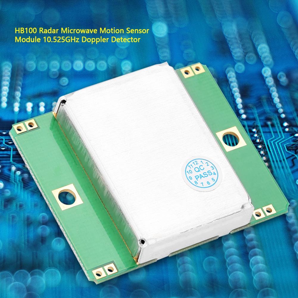 HB100 Radar Microwave Motion Sensor Module 10.525GHz Doppler Detector