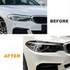 Car Front Headlight Eyebrows Eyelids for BMW 5 Series G30 2017-2020 Eyelash Head Light Lamp Stickers Trims Body Kits