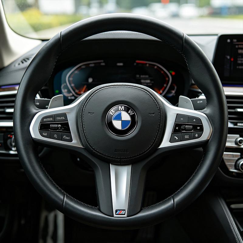 1 Stück Auto Lenkrad Aufkleber Dekoration Logo Plakette für BMW E46 E39 E90 E60 E36 F30 F10 E34 E30 F20 E92 M3 M4 M5 X5 X6