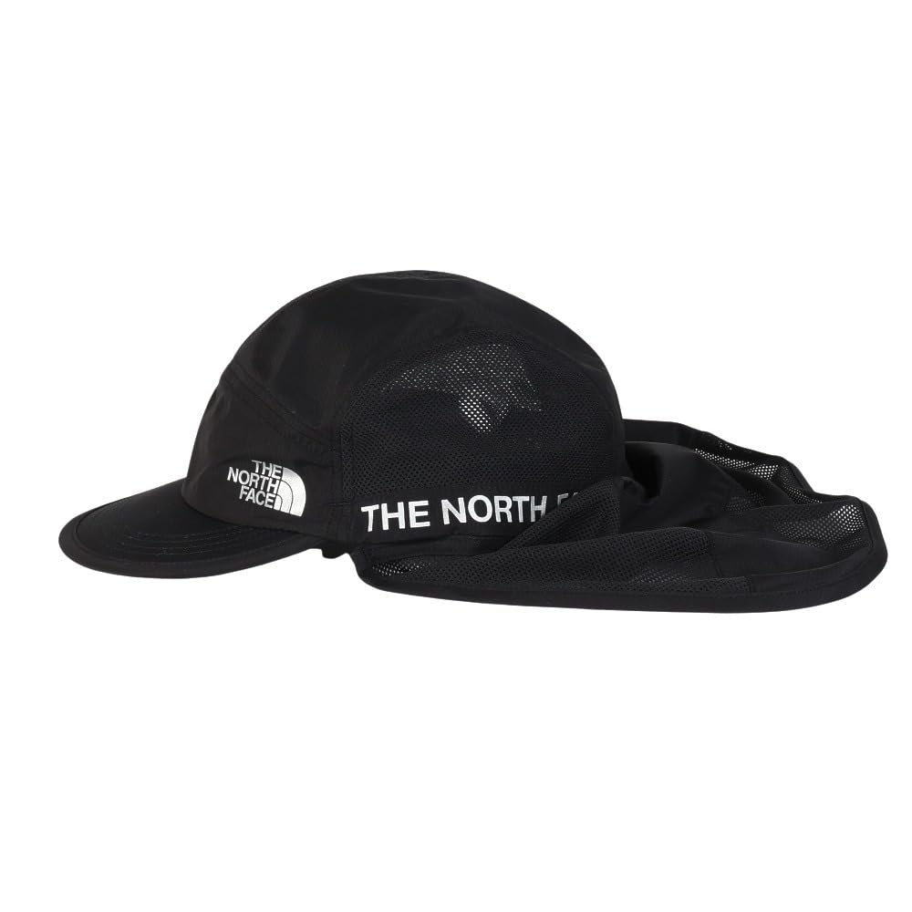 The North Face Run Shield Removable Size L Cap, Unisex, Water-Repellent, Lightweight, Shield, Black,