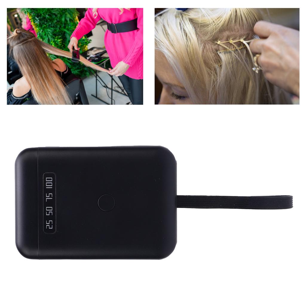 LED Hair Extension Curing Lamp 405nm Professional Portable Fast Curing Wig Extension Lamp for Salon and Home