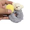 Hair Tie Elastic Scrunchie Cute Plush Bear Hair Rope Rubber Bands Ponytail Holder Hair Accessories
