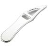 Stainless Steel Fish Scale Scraper Multifunctional Kitchen Tool Ergonomic Design Easy Clean Silver 19.4x4cm Convenient Storage