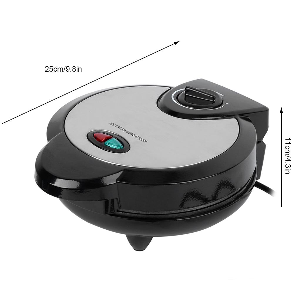 1200W Electric Crispy Egg Roll Maker Sandwich Iron Crepe Baking Pan Waffle Pancake Oven DIY Ice Cream Cone Machine 110-220V