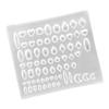 Smooth Surfaces Silicone Gems Molds Crafting Moulds Suitable for Effortless Nail Art Projects and Additional Crafts