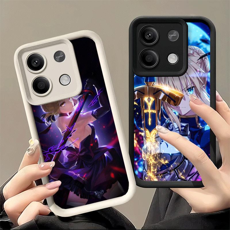Fate Zero Stay Night Saber Soft Phone Case for Xiaomi Redmi Note 15 14 13 12 11 Pro Plus 10S 11S 4G 11T 5G Shell Silicone Funda
