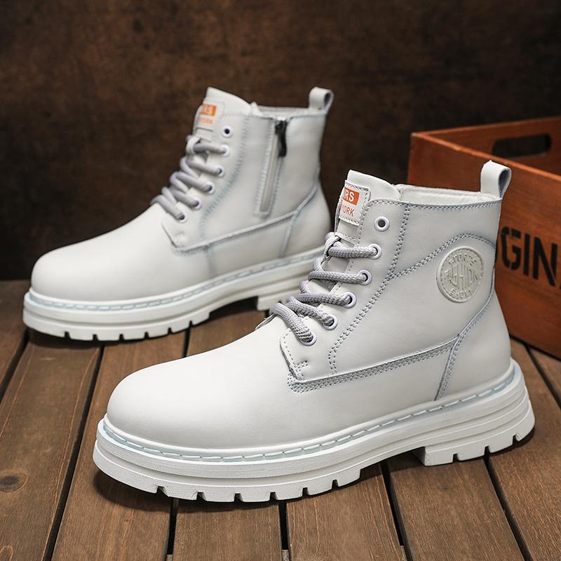 

Мужские и женские ботильоны из натуральной кожи, короткие ботинки, ретро ботинки в стиле милитари, повседневная обувь 38 бежевый