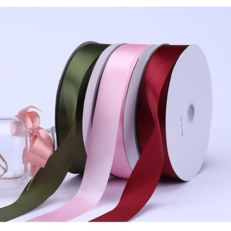 100 Yards/Rolle 1,5 cm/2,5 cm breites Band, Geschenkverpackung, Hochzeitsfeier, Blumensträuße, Haarschleifen, Dekoration, DIY-Bastelarbeiten, Satinbänder
