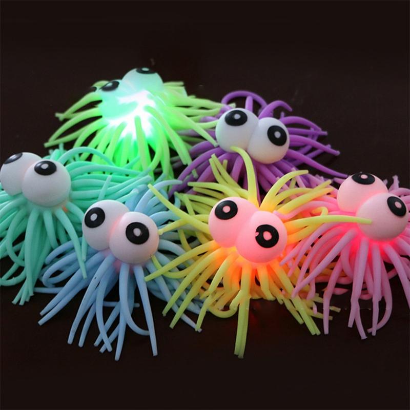 Kids Sensory Ball Stress Relief Luminous Squeezy Toy Eye-Catching Party Supplies Vent Decompression Squeeze Balls