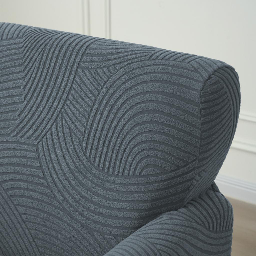 Nordic Club Tub Sofa Cover Elastic Single Armchair Slipcover Stretch Soft Chair Slipcover for Bar Counter Living Room Bedroom