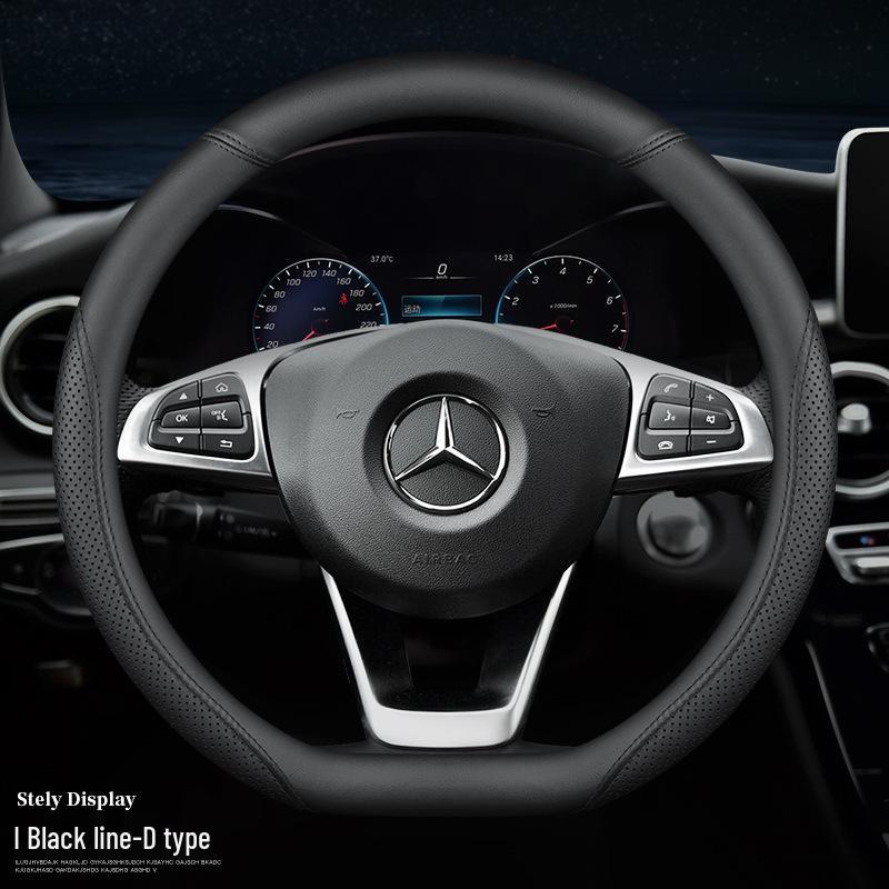 Non-Slip Steering Wheel Cover for Mercedes GLC, C-Class, E-Class, GLA: Ultra-Thin Design