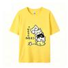 New summer style Korean version pure cotton shortsleeved top Unisex loose fit cartoon design versatile suitable for both Unisex wome