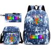 Rhythm Box Peripheral Elementary School Bag Large Capacity Starry Sky Backpack Three-piece Set