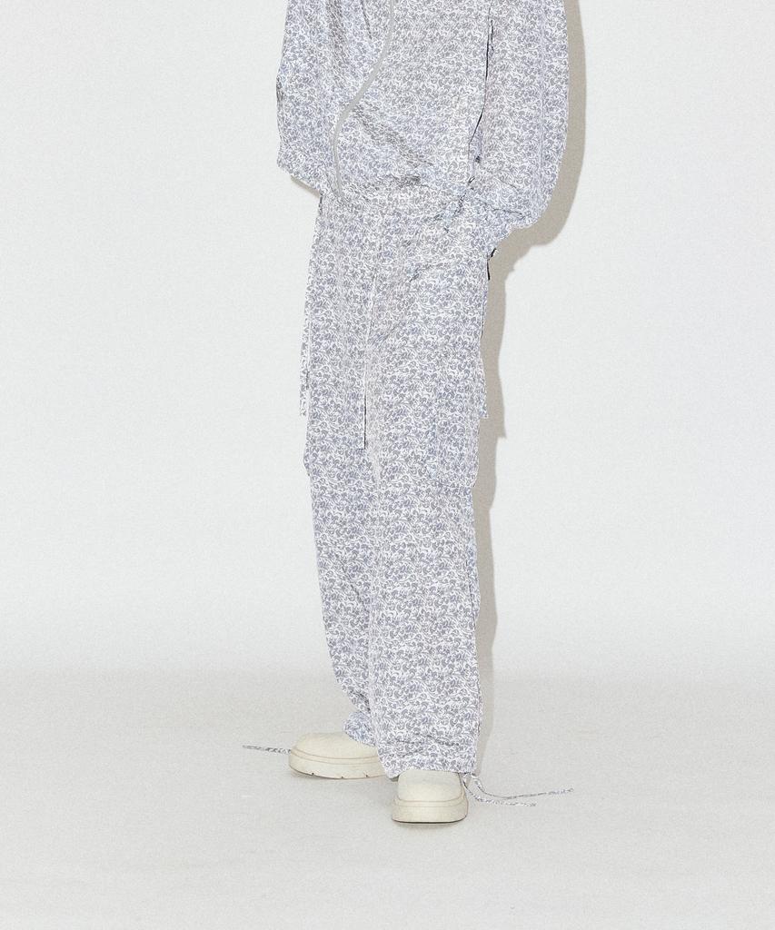 F8KE CHEMICAL CLUB Flower Cargo Pants Gray