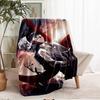Tokyo Ghoul Theme Printed Blanket - Perfect for Couch, Bed, Travel & Outdoor Use | Machine Washable, Cozy & Durable.