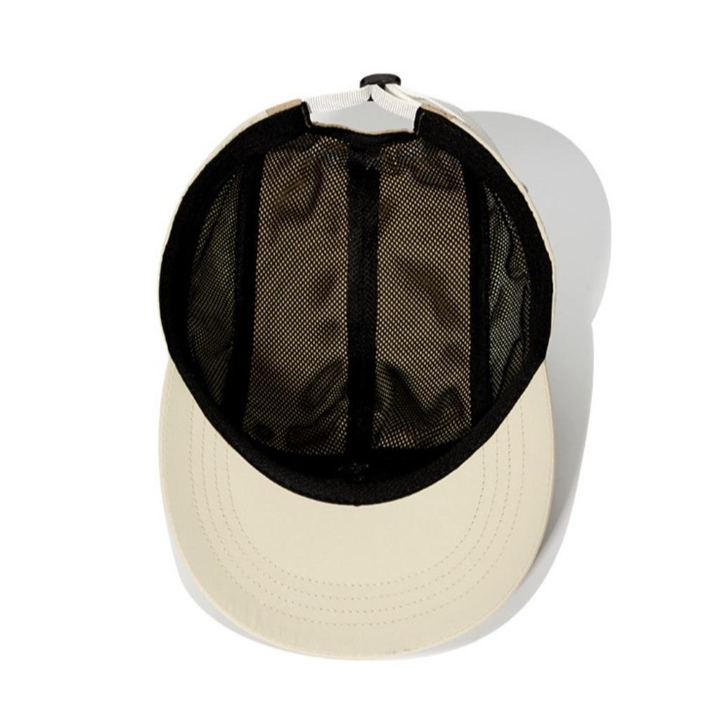 Splicing Quick-drying Dad Hat Breathable 5-panel Baseball Cap Fashion Flat-brimmed Cap  Fishing