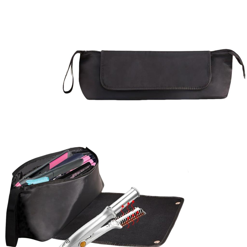 Hair Accessories Heatproof Mat Travel Bag Organize Hair Styling Appliances Tangles Hair Brush