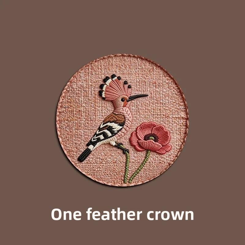 Flower Pattern Rubber Coaster Set With Non Slip Heat Resistant For Home Dining