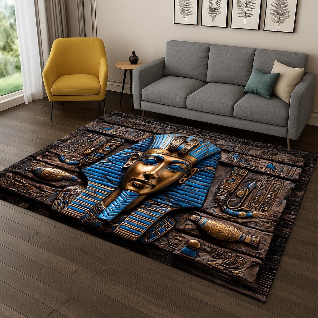 Ancient Egyptian Anubis mythology Pharaoh Carpet Rug for Home Bedroom Living Room Sofa Doormat Decor,Area Rug Game Non-slip Mat
