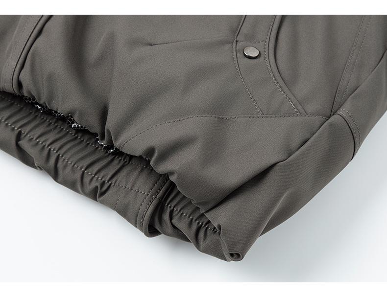 Mu Yuan Men's Deconstructed Hooded Windbreaker Down Jacket - Trendy American Brand Winter Outerwear with White Duck Down.