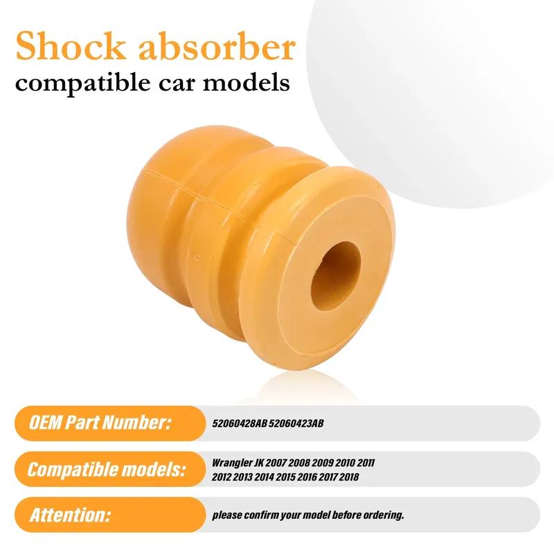 Front&Rear Suspension Control Arm Bumper 52060428AB for Jeep Wrangler JK JKU 2007 2008 2009 2010 2011 2012 2013-2018 52060423AB