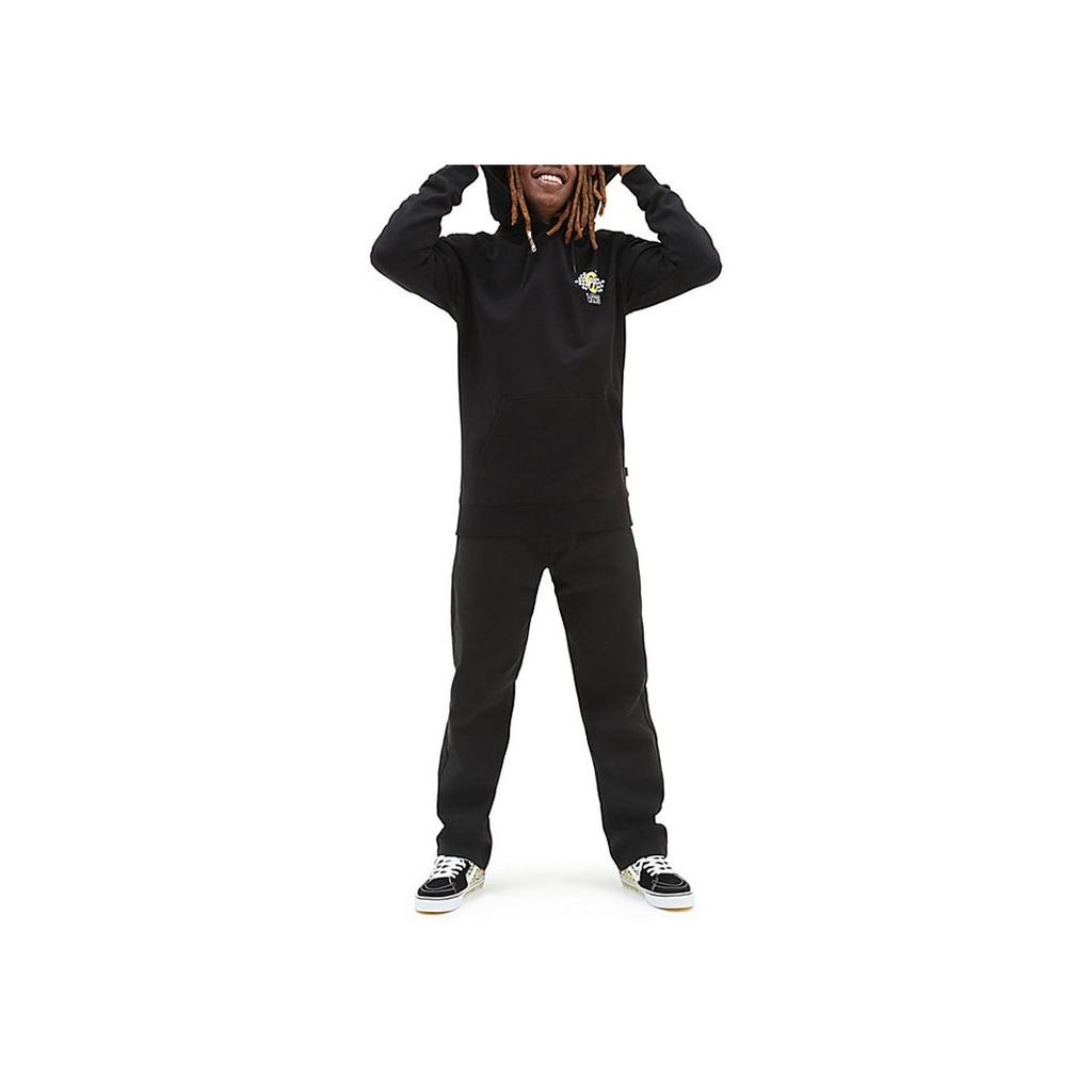 Vans X Mooneyes FW22 Logo Print Drawstring Hoodie Long Sleeve Sweatshirt Unisex Tops Black VN0000BCBLK