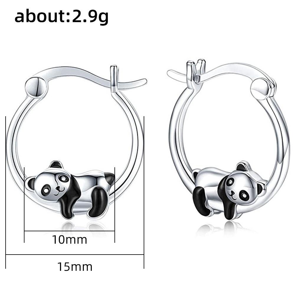 

VENTFILLE copper Color Panda Earring for Women Girl Gift Lovely Cartoon Animal Jewellery Dropshipping High Quality