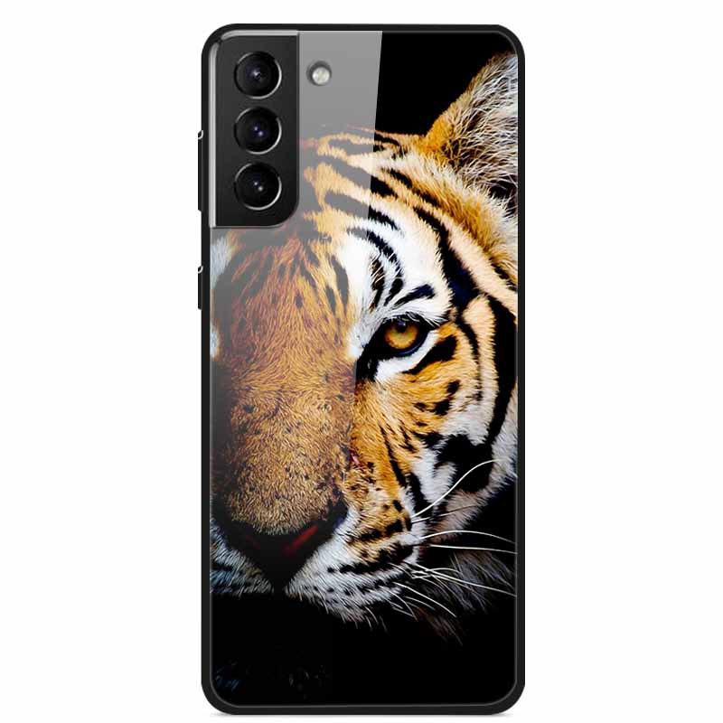 For Samsung S22 5G Cases S22Plus S22Ultra 5G Tempered Glass Hard Back Cover for Samsung Galaxy S22 Plus Case S22Ultra S22+ Cover