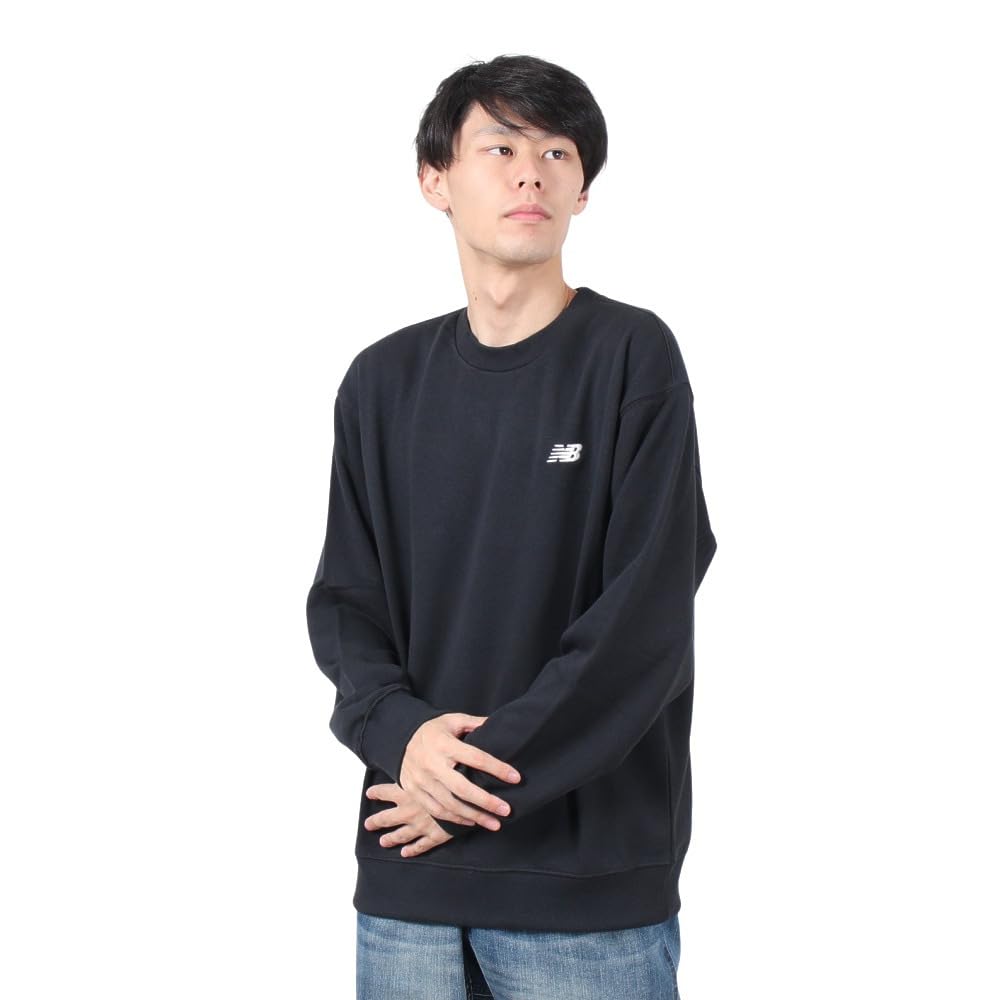 

New Balance Sport Essentials Sweat Crew Sweatshirt for Black (MT41507) Men,