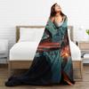 Predator Badlands 2025 Movies Blanket Soft Warm Pattern Plush Throw Blanket For Couch Chair Sofa Bed Flannel Bedspread Bed Cover