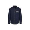 Evisu Double M Shirt Men shirts Denim-Blue 2EAHTM0SL176DN