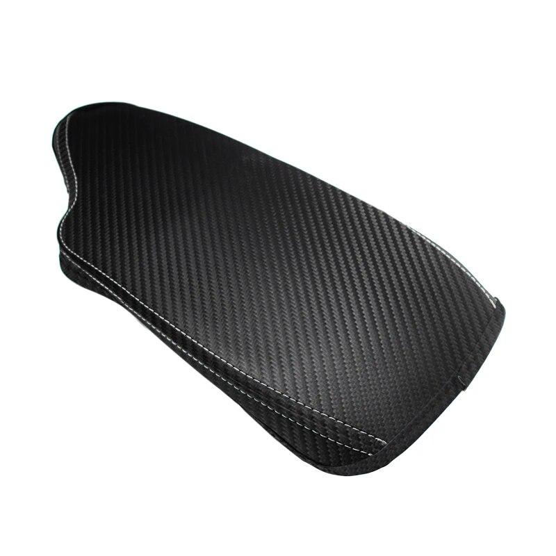 Capa de Apoio de Braço Central em Couro com Textura de Carbono Macio Para BMW Série 3 F30 2013 - 2017 2018 Acabamento da Capa da Caixa de Apoio de Braço de Controle Central do Carro