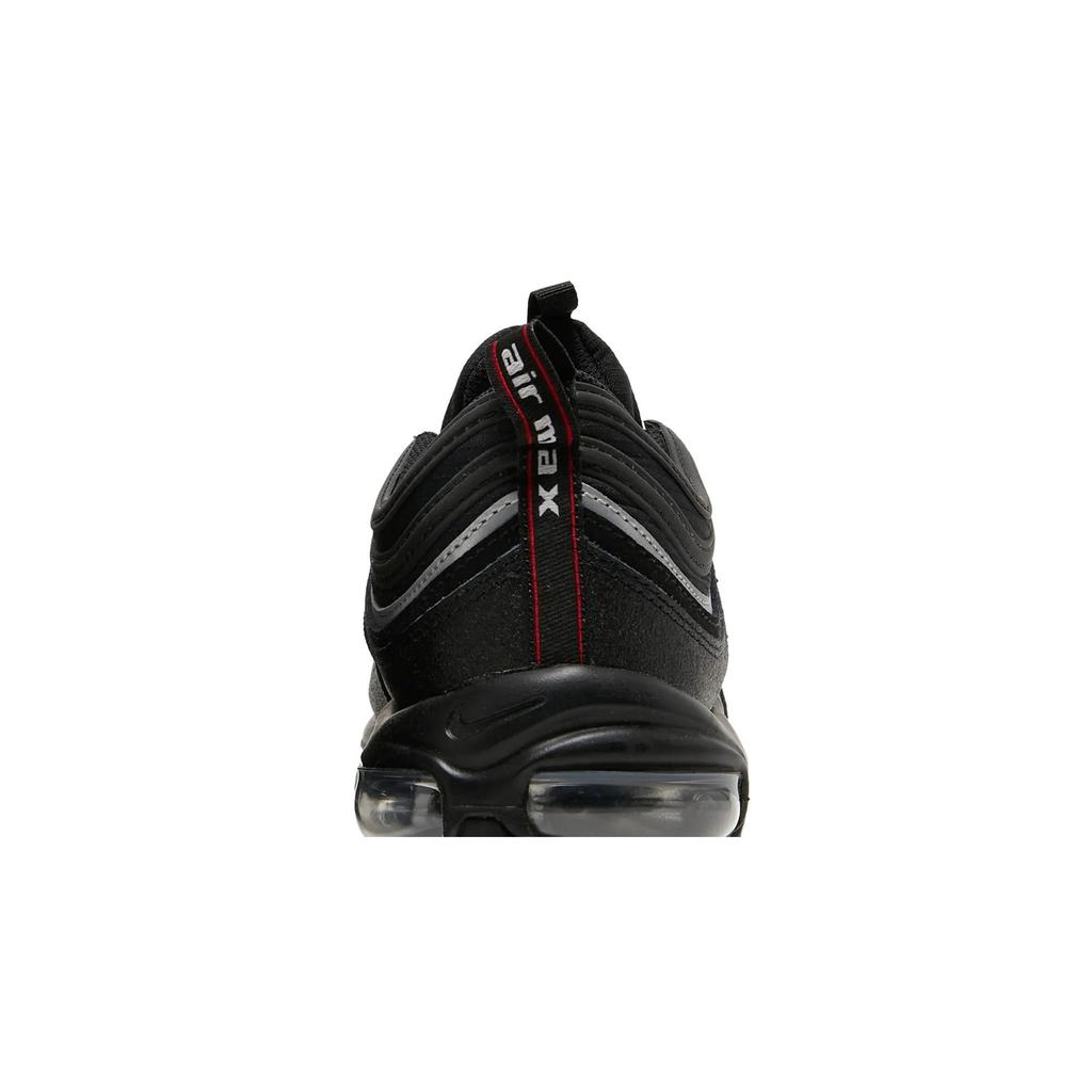 Nike Air Max 97 'Black Sport Red' (Unisex) Black / Black / Sport Red / White Running Shoes DH1083 001