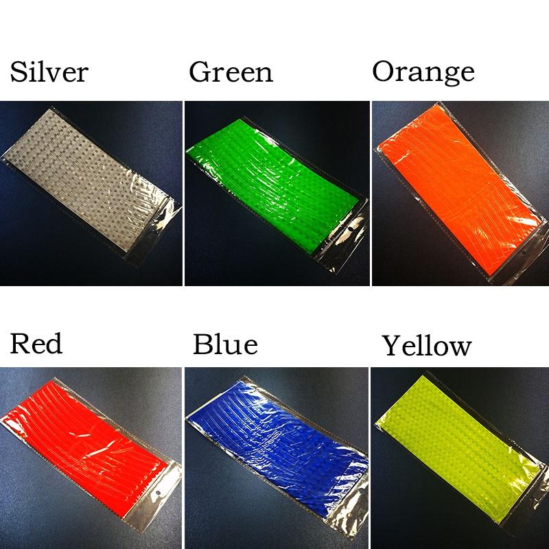 Buy 8Colors Bike Bicycle Stickers Reflective Film Reflective Wheel Tape