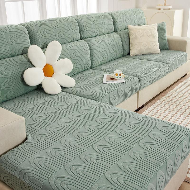 Light Luxury Sofa Cover for All Seasons, Simple Living Room, Modern Non-slip Armrest Cover, Summer Velvet All-inclusive Thickening