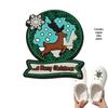 Detachable Christmas Shoe Buckle: PVC Flower Decoration for Hole Shoes