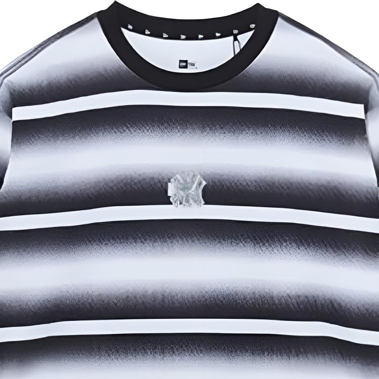 New Era SS22 MLB Color Block Gradient Striped Crew Neck Long Sleeve T-Shirt Unisex Tops 13095658