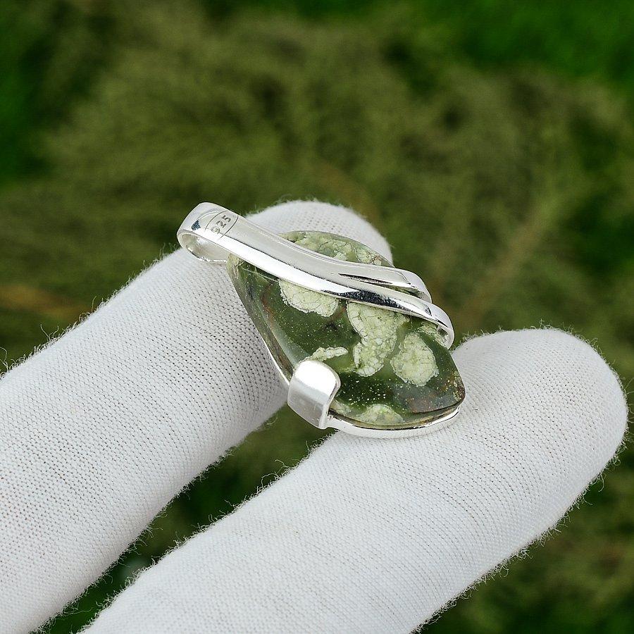 Sisters Day Sale 925 Sterling Silver Ocean Jasper Gemstone Wife Pendant Jewelry