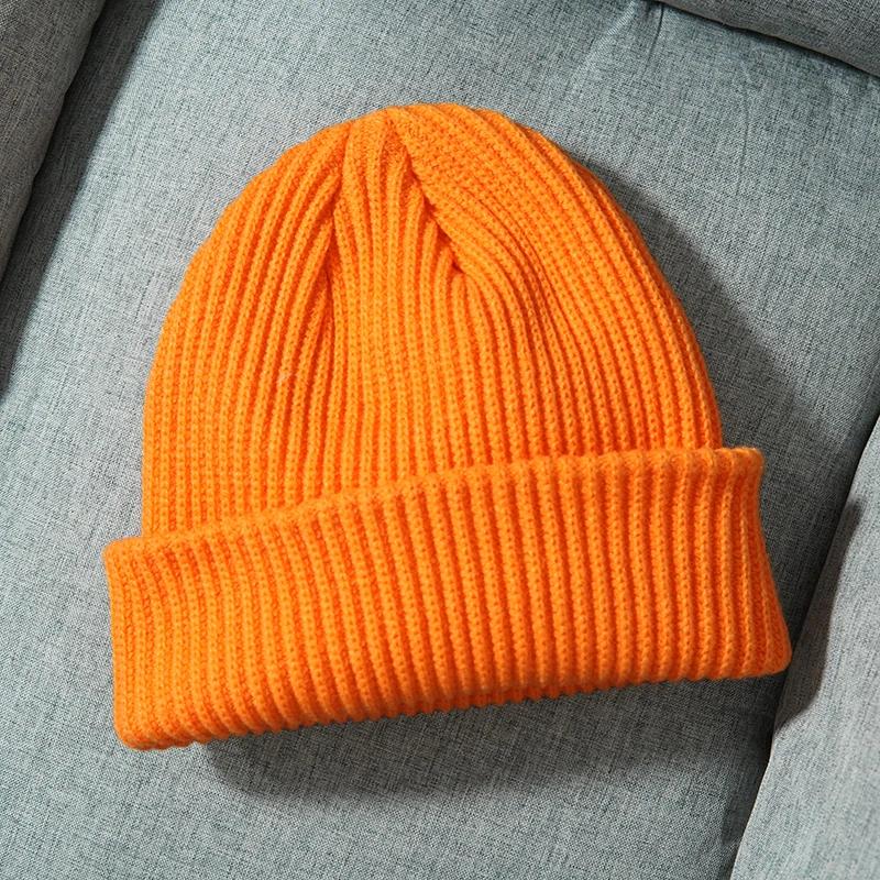 Unisex Solid Color Warm Knitted Beanies for Women Men Winter Autumn Outdoor Keep Female Wool Gorras Hip Hop Dad Cap