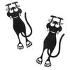 1 Stück Lesezeichen Schwarze Katze Buchhalter für Buchseiten Kreatives Geschenk Lesezeichen