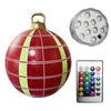 60cm Christmas Tree Hanging Ornament PVC Glow Outdoor Toy Ball Home Garden Christmas Inflatable Ball New Year Party Decoration