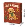 Dog Christmas Advent Calendar 2D Acrylic Ornaments Home Farmhouse Wall Hanging Decor Holiday Countdown Gifts for Dog Lovers