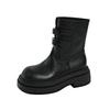 Thick-soled heightening short boots women's new autumn small Martin boots with skirts and high-end boots